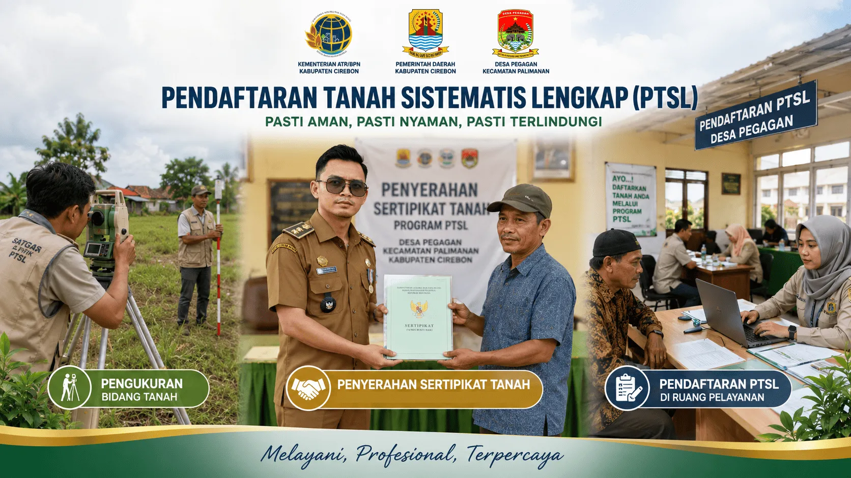 Informasi Program Pendaftaran Tanah Sistematis Lengkap Desa Pegagan