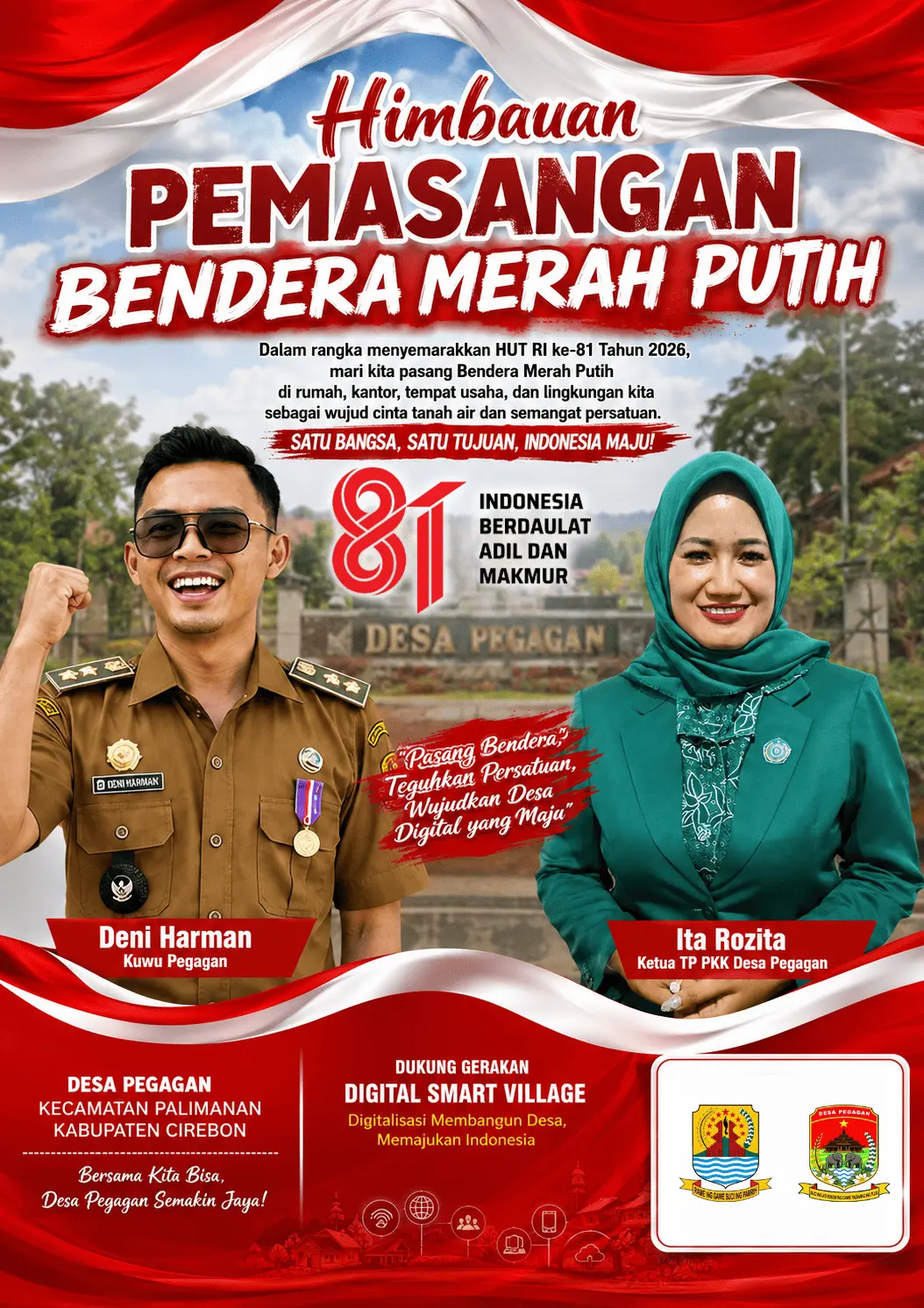 Informasi kegiatan HUT Republik Indonesia Desa Pegagan